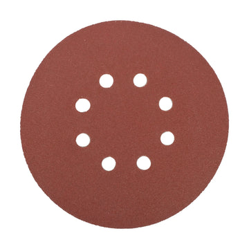Tork Craft Sanding Disc 150mm 120 Grit With Holes 10 Pack Hook And Loop - image 01