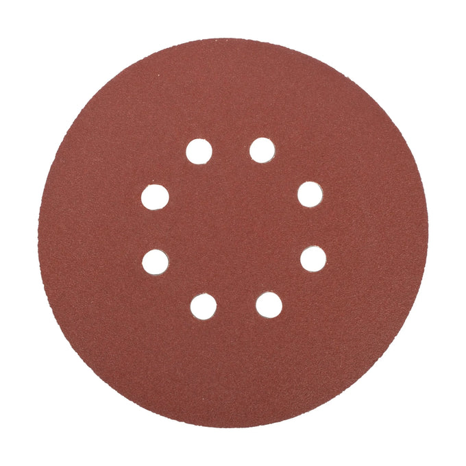 Tork Craft Sanding Disc 150mm 120 Grit With Holes 10 Pack Hook And Loop - image 01