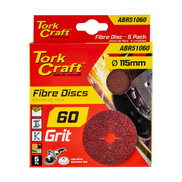 Tork Craft Fibre Disc 115mm 60 Grit 5 Pack - image 01