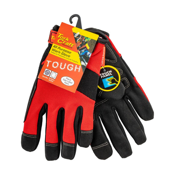 Tork Craft Work Glove Medium-all Purpose Red With Touch Finger - image 01
