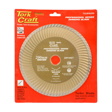 Tork Craft Diamond Blade 200x25.4mm Turbo - image 01