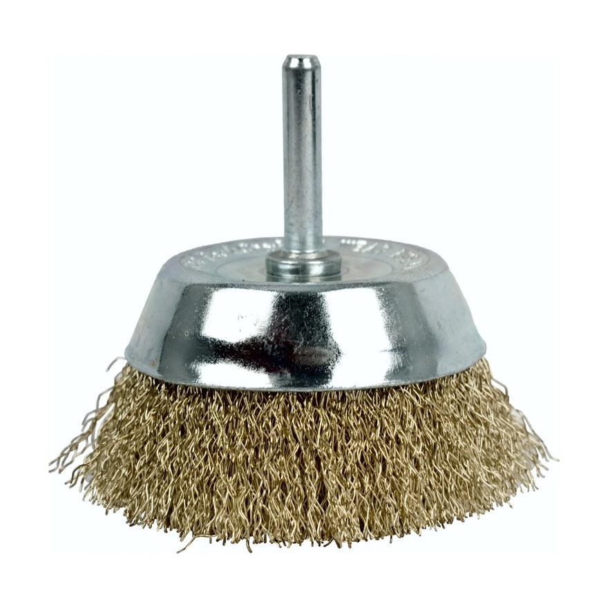 Tork Craft Wire Cup Brush 75mm X 6mm Shaft Blister - image 01