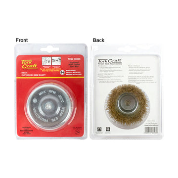 Tork Craft Wire Cup Brush 80mm X 6mm Shaft Blister - image 01