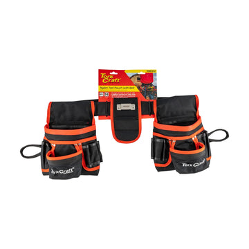 Tork Craft Tool Pouch Nylon With Belt 14 Pocket + Loops - image 01