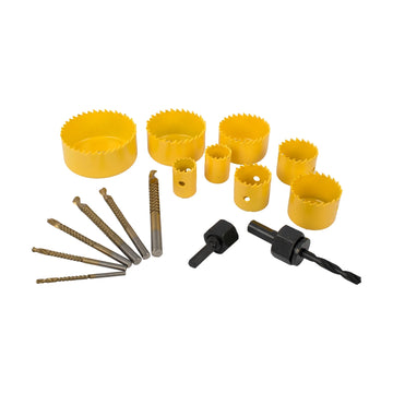 Tork Craft Downlighter Installers Kit W/drill Saws 17pce - image 01