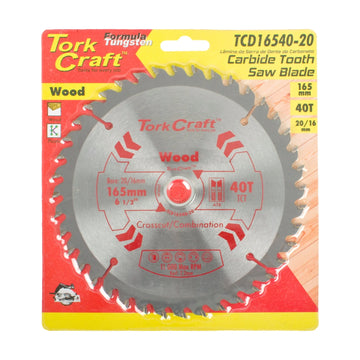 Tork Craft Blade TCT 165 X 40t 20/16 General Purpose Combination - image 01