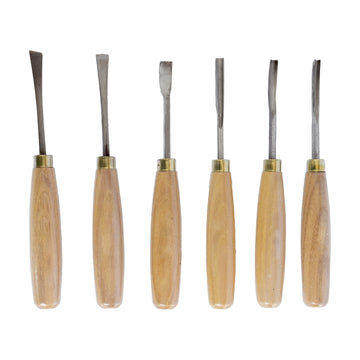 Tork Craft Chisel Set Wood Carving 6 Piece Wooden Box - image 01