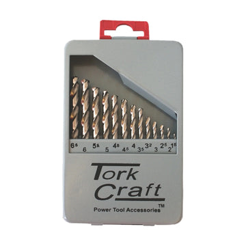 Tork Craft Drill Bit Set 13pce HSS Ground Bright Finish - image 01