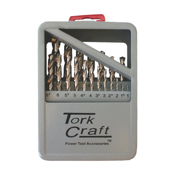 Tork Craft Drill Bit Set 19pce HSS Ground Bright Finish - image 01
