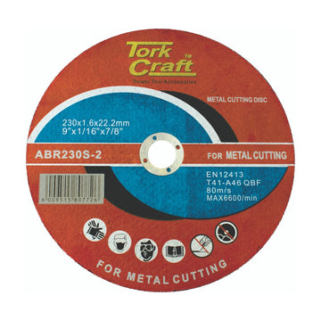 Tork Craft Cutting Disc Steel And Ss 230 X 1.6 X 22.22mm - image 01