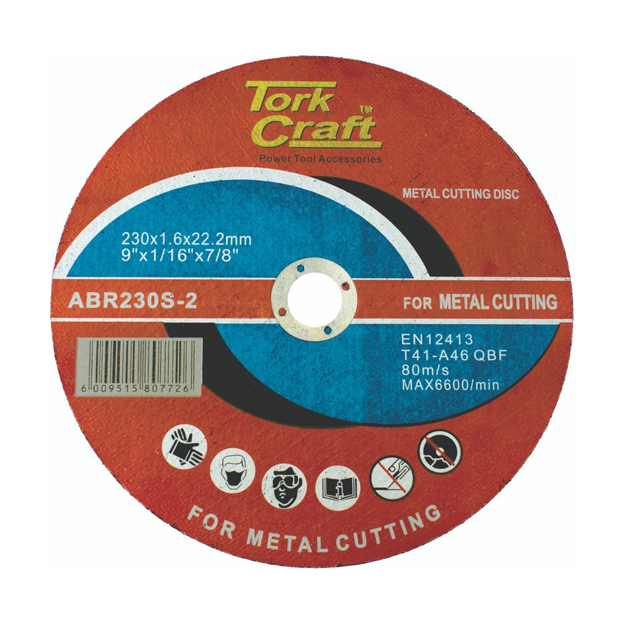 Tork Craft Cutting Disc Steel And Ss 230 X 1.6 X 22.22mm - image 01
