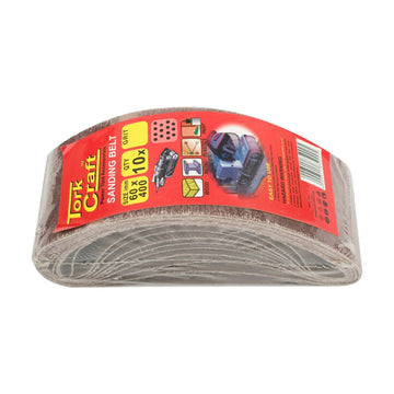 Tork Craft Sanding Belt 60 X 400mm 60 Grit 10 Pack (for Triton Palm Sander) - image 01