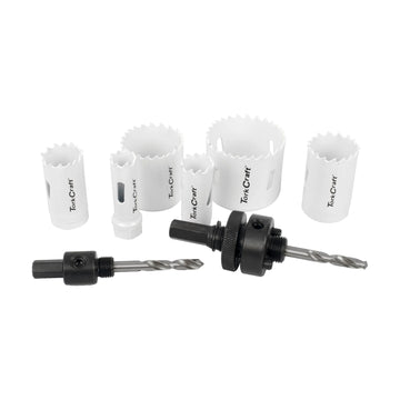 Tork Craft Holesaw Set 9pc In Alum Case Bi-metal 16 20 25 32 40 51mm - image 01