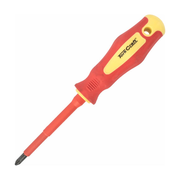 Tork Craft Screwdriver Insulated Pozi.no.2 X 100mm VDE - image 01