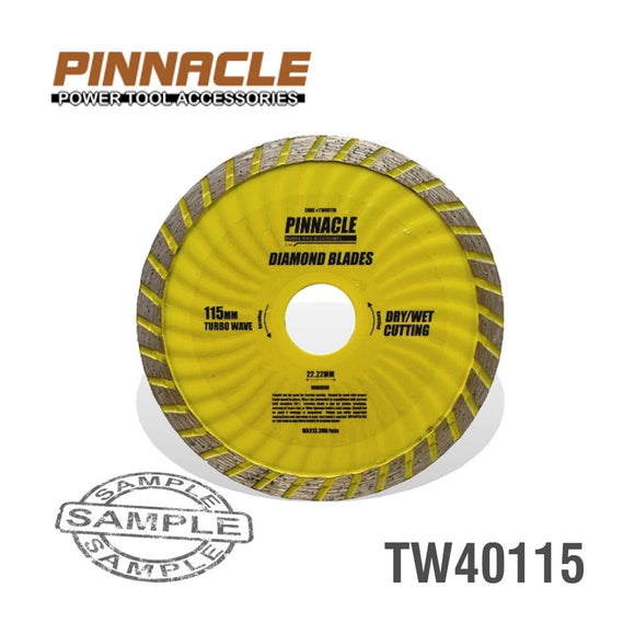 Pinnacle Turbo Wave Diamond Blade 115mm x 22.22mm - image 01