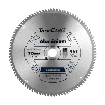 Tork Craft Blade Contractor Alum 315 X 96t 30/1/20/16 Aluminium Circular Saw TCT - image 01