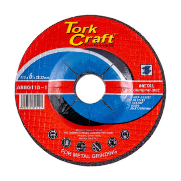 Tork Craft Grinding Disc For Steel 115 X 6.0 X 22.2mm - image 01