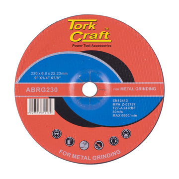 Tork Craft Grinding Disc For Steel 230 X 6.0 X 22.2mm - image 01