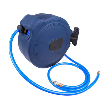 AirCraft Air Hose Reel 15M X 9.5mm(3/8) PU Hose P/P Casing Wall Mounted - image 01