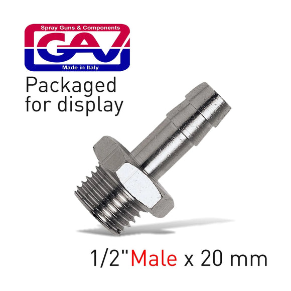 GAV Hose Adapter 1/2'Male x 20mm Hose - image 01
