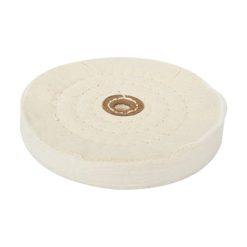 Tork Craft Buffing Pad Medium 150mm To Fit 12.5mm Arbor/L-Wrench Spindle - White - image 01