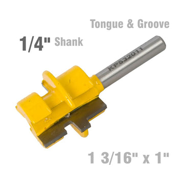 Pro-Tech Tongue & Groove Router Bit - Parallel 1 3/16' x 1' 1/4' Shank - image 01
