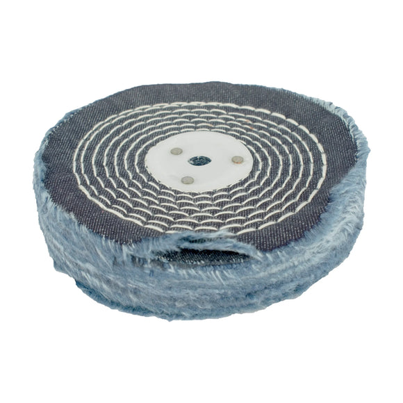 Tork Craft Colour Buff/Mop 150mm X 2 Section X 30mm Thick 1/2' Hole - image 01