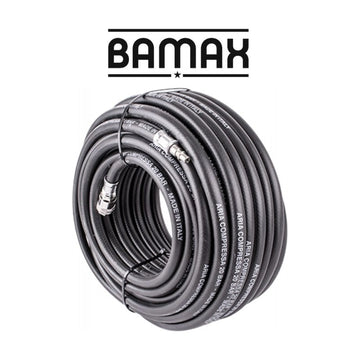 Bamax Rubber Air Hose 10mmx30M with Quick Coupler - image 01