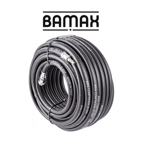Bamax Rubber Air Hose 10mmx30M with Quick Coupler - image 01