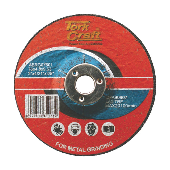 Tork Craft Abrasive Grinding Wheel For Steel 76 X 4.8 X 9.53 - image 01