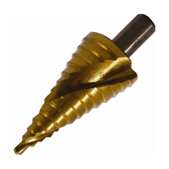 Tork Craft Step Drill Bit HSS 3-35mmx2 - 3mm Spiral - image 01