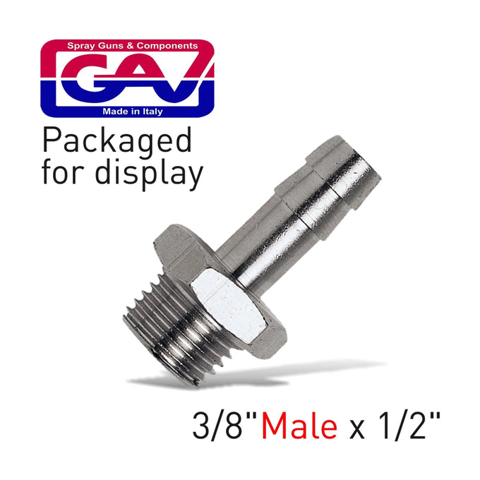 GAV Hose Adapter 3/8'Male x 1/2' Hose - image 01
