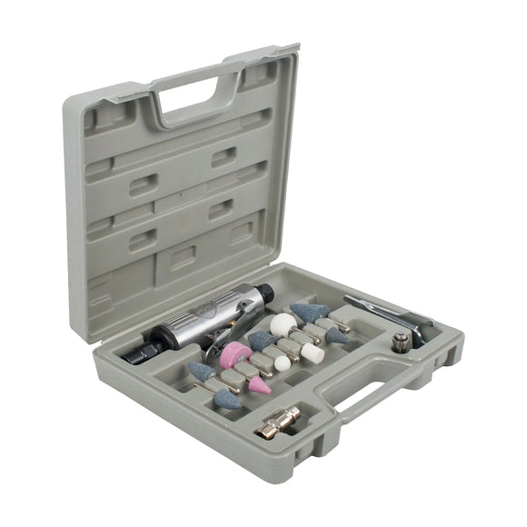 AirCraft Air Die Grinder 6mm14 Piece Kit Blow Mould Case - image 01