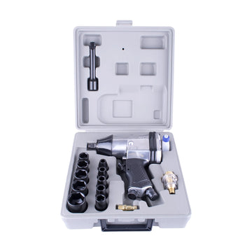 AirCraft Air Impact Wrench 1/2' 17 Piece Kit Single Hammer - image 01