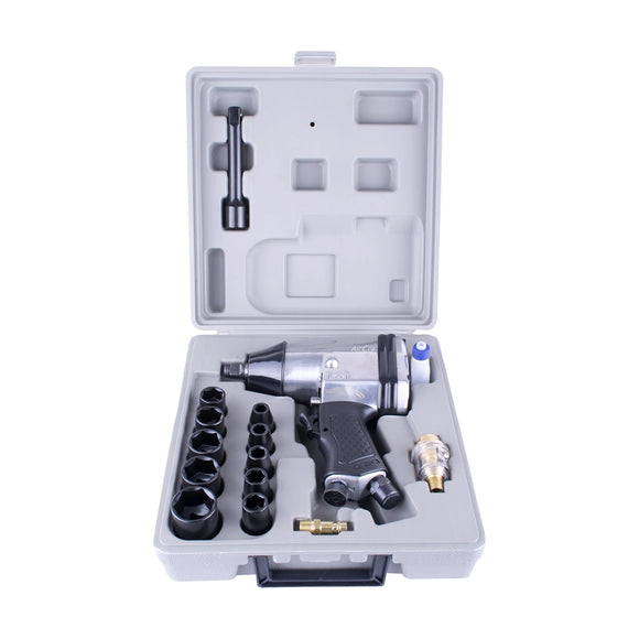 AirCraft Air Impact Wrench 1/2' 17 Piece Kit Single Hammer - image 01