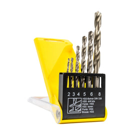 Tork Craft Drill Bit Set 6pc HSS Roll Forged 2-8mm - image 01