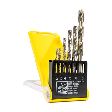Tork Craft Drill Bit Set 6pc HSS Roll Forged 2-8mm - image 01