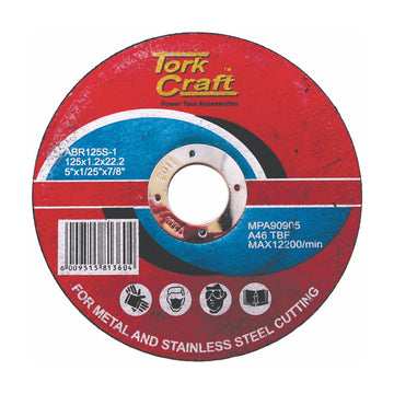 Tork Craft Cutting Disc Steel & Stainless Steel 125 X 1.2 X 22.2mm - image 01