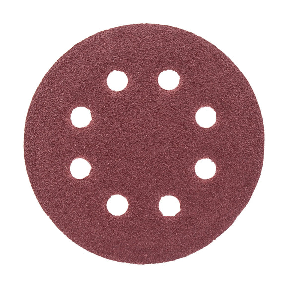 Tork Craft Sanding Disc 115mm 80 Grit With Holes 10 Pack Hook And Loop - image 01