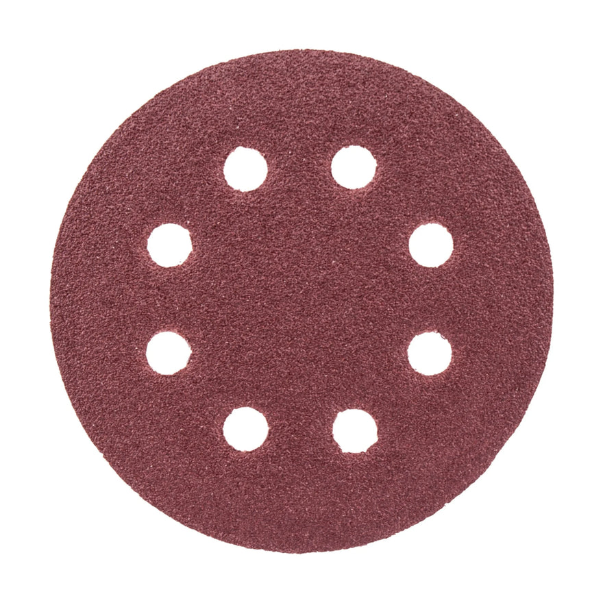 Tork Craft Sanding Disc 115mm 80 Grit With Holes 10 Pack Hook And Loop - image 01