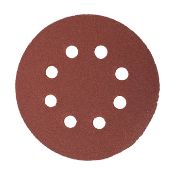 Tork Craft Sanding Disc 125mm 80 Grit With Holes 10 Pack Hook And Loop - image 01
