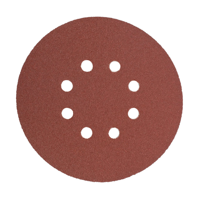 Tork Craft Sanding Disc 150mm 80 Grit With Holes 10 Pack Hook And Loop - image 01