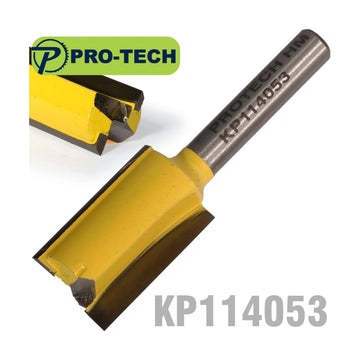 Pro-Tech Straight Router Bit 5/8'(15.9mm) x 1'(25.4mm) Cut 2 Flute With Bottom Cut 1/4 - image 01