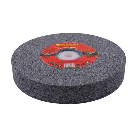 Tork Craft Grinding Wheel 150x25x32mm Bore Fine 60 Grit with Bushes For Bench Grinder - image 01
