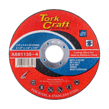 Tork Craft Cutting Disc Steel & Stainless Steel 115 X 3.0 X 22.22 Mm - image 01