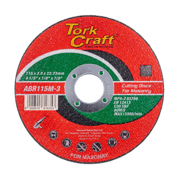 Tork Craft Cutting Disc Masonry 115 X 3.0 X 22.22mm - image 01