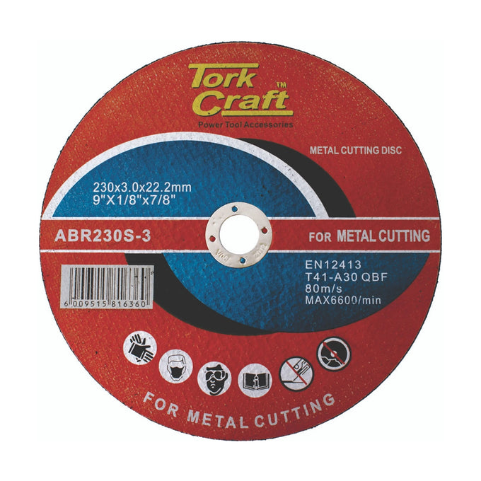 Tork Craft Cutting Disc Steel And Ss 230 X 3.0 X22.22mm - image 01