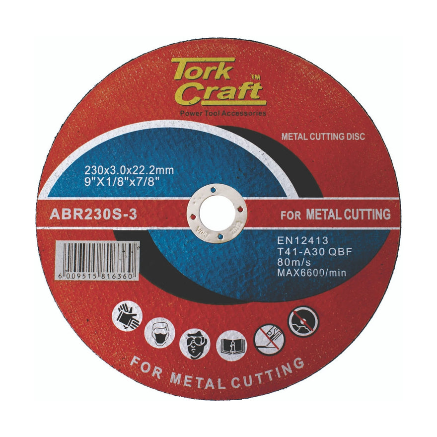 Tork Craft Cutting Disc Steel And Ss 230 X 3.0 X22.22mm - image 01