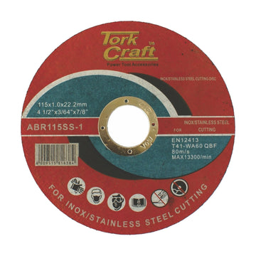 Tork Craft Cutting Disc Stainless Steel 115 X 1.0 X 22.22 Mm - image 01
