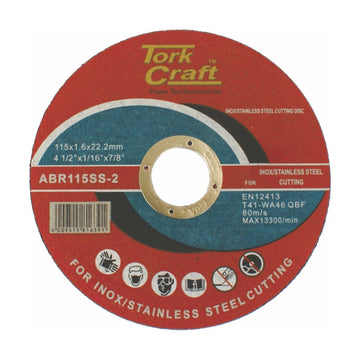Tork Craft Cutting Disc Stainless Steel 115 X 1.6 X 22.22mm - image 01